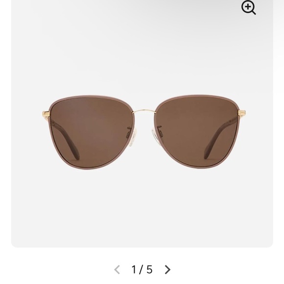 Mohala Eyewear - Leahi Tuscan Rose Chain with Polarized Tan Lenses - NWOT - Picture 2 of 7